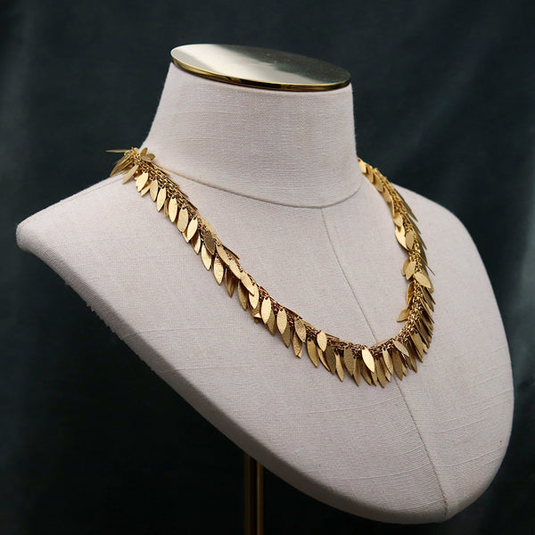 Gold Icarus Boa Necklace
