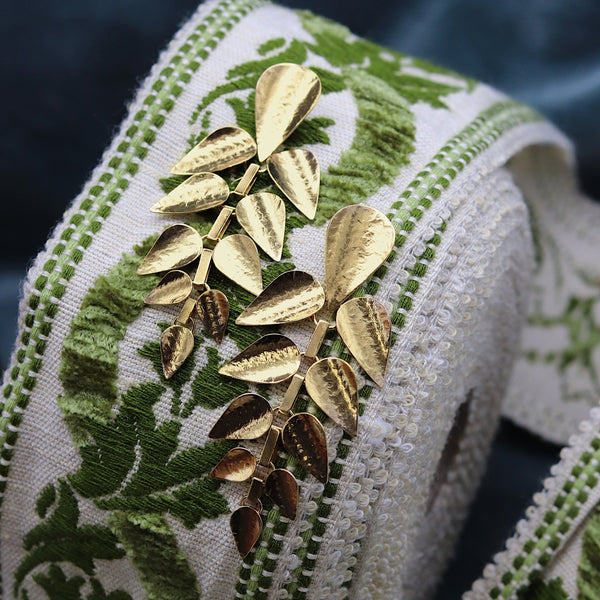 Gold Komorebi Leaf Branch Earrings