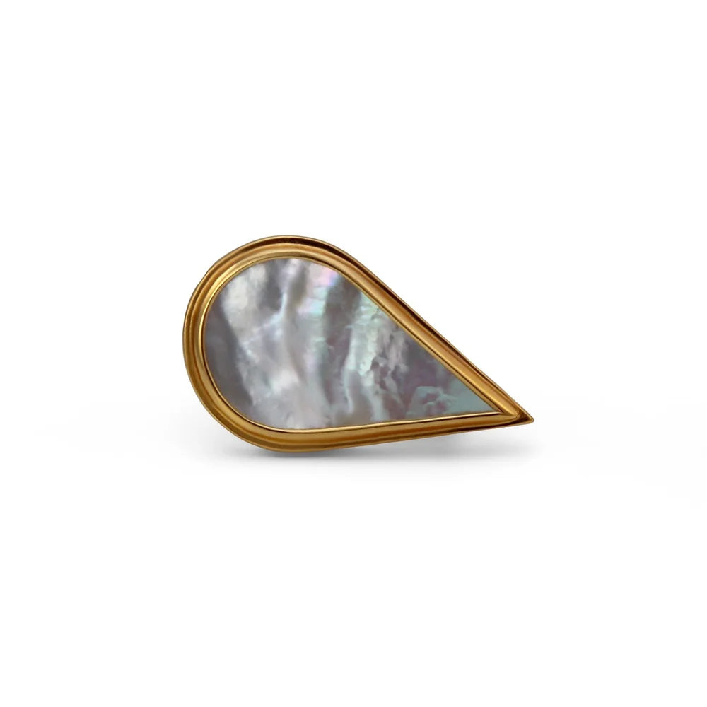 Gold Komorebi Mother Of Pearl Ring