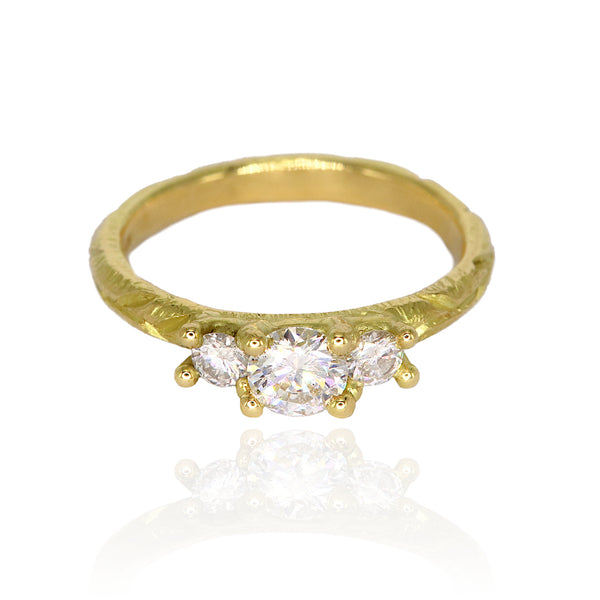 Romantic Diamond Trilogy Ring