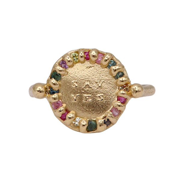 Say Yes Gold Ring