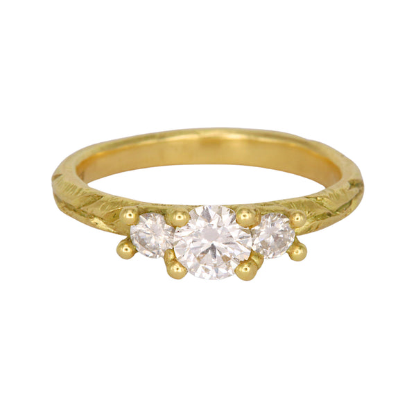 Romantic Diamond Trilogy Ring