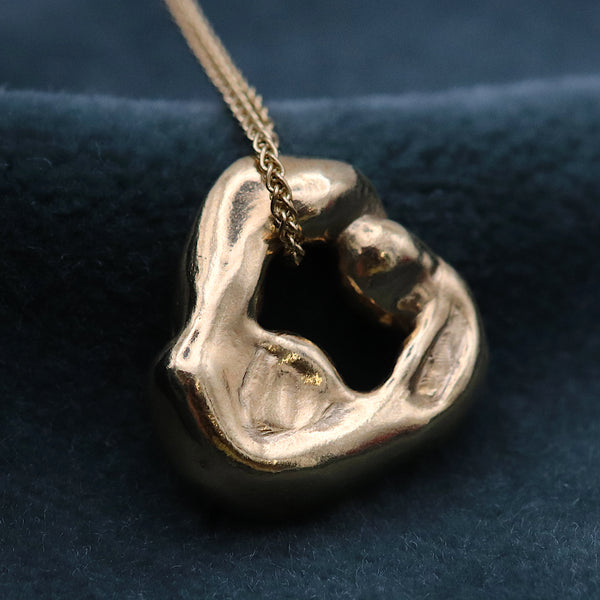 Large Molten Gold Pendant