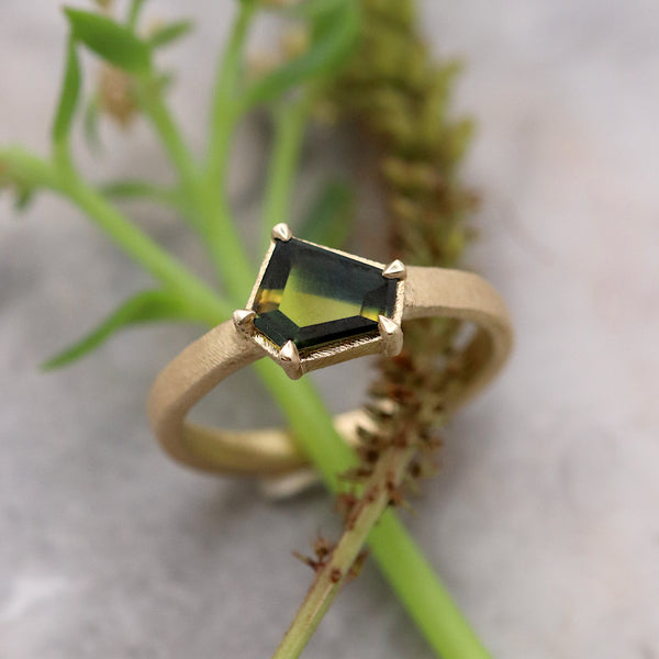 Freeform Bicolour Sapphire Ring