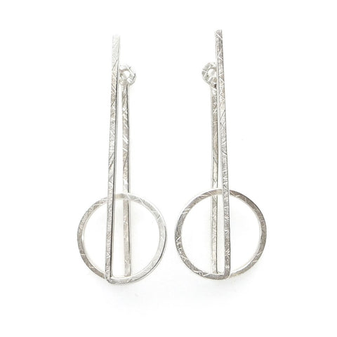 Silver Pendulum Earrings