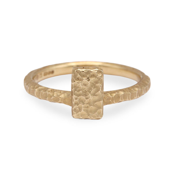Rectangle 9ct Stacking Ring
