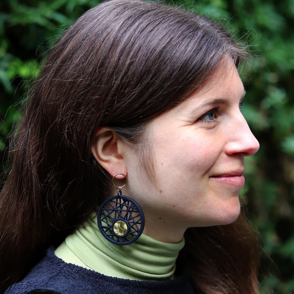 DUALITY Hebo Circle Earrings by Elsiem