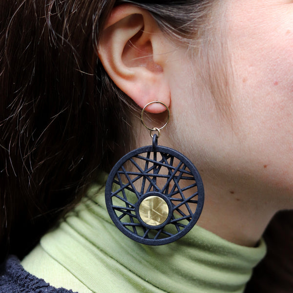 DUALITY Hebo Circle Earrings by Elsiem