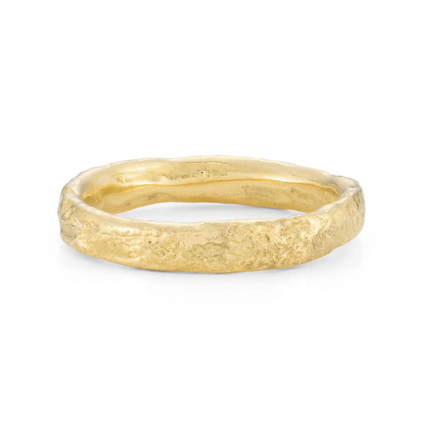Rock Medium Gold Ring