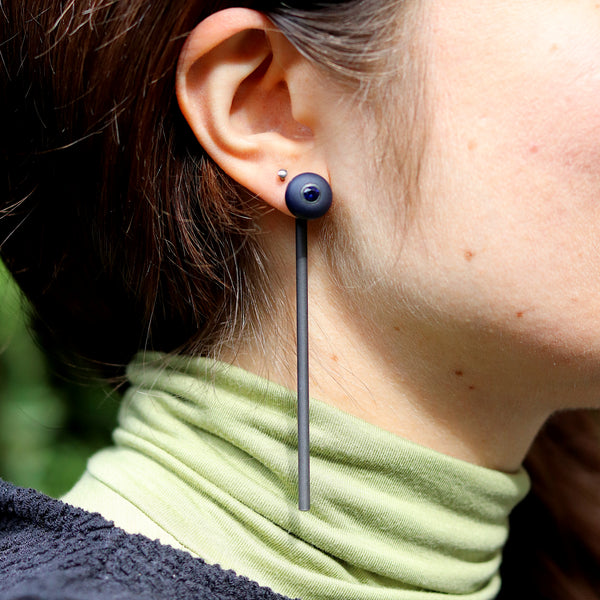DUALITY Ex Machina Sapphire Ear Mandrel by Estelle Burton