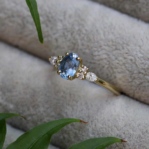 Tarika Oval Sapphire Ring