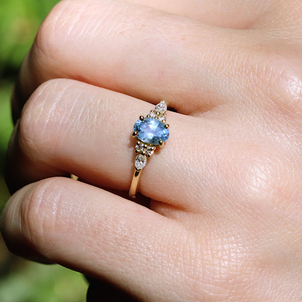 Tarika Oval Sapphire Ring