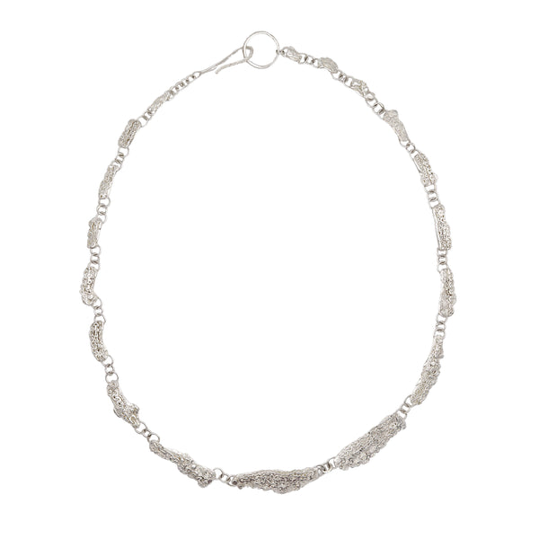 Silver Lacey Chain Link Necklace