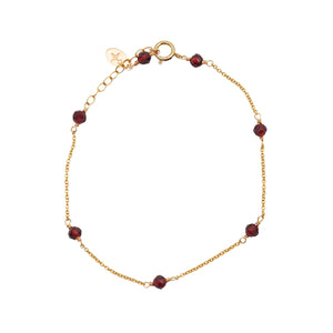 Garnet Station Bracelet