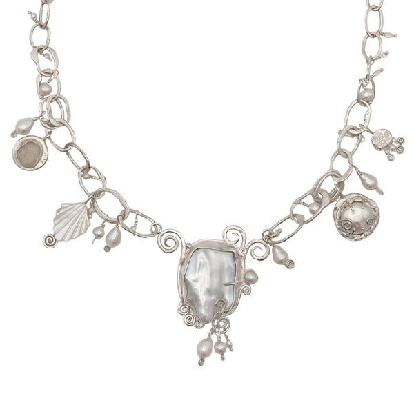 Mermaid's Hoard Pearl Statement Necklace