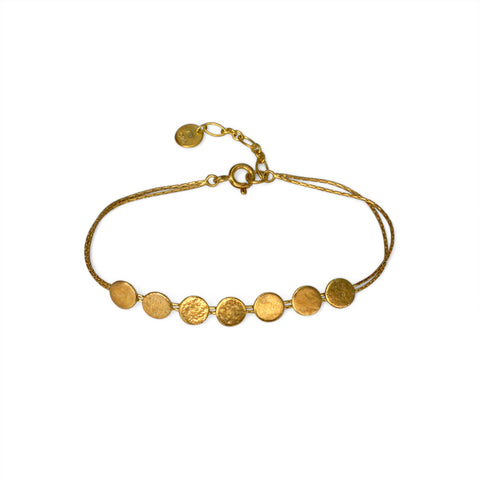 Gold Paillette Skinny Bracelet
