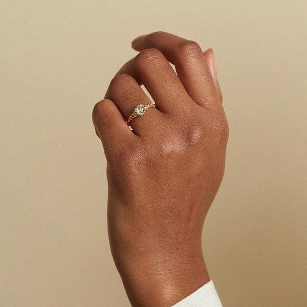 Encrusted Antique Diamond Ring