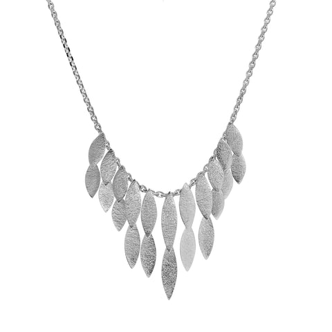 Silver Icarus Large Waterfall Necklace