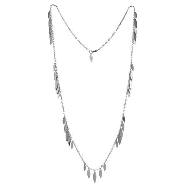 Silver Icarus Large Drops Necklace