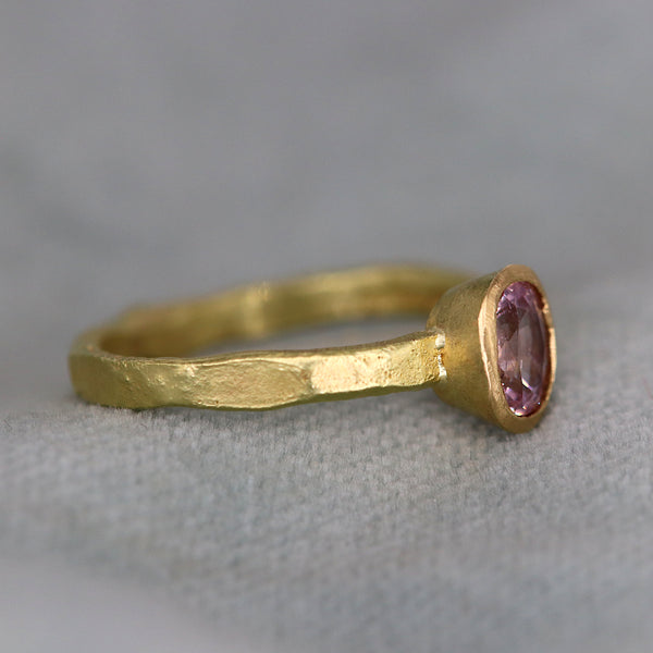 Soft Pink Spinel Ring