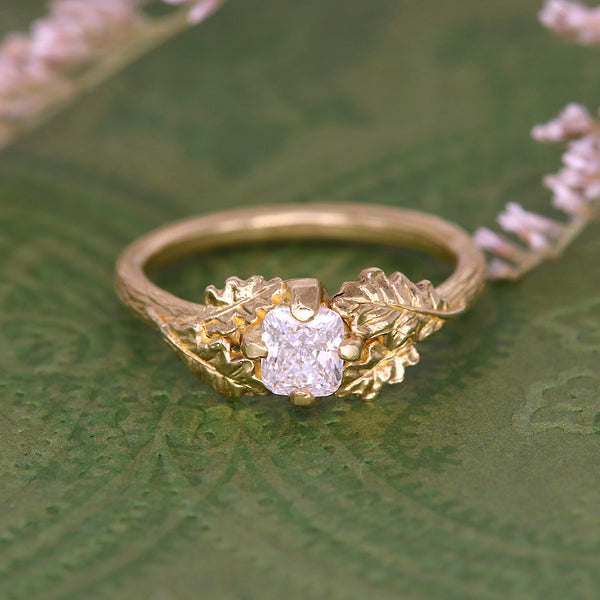 Oak Leaf Diamond Treasury Ring