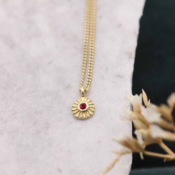 Tiny Ruby Pendant