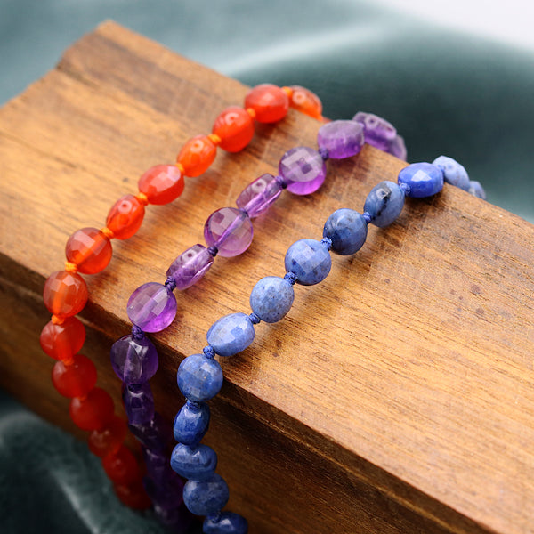 Amethyst Beaded Bracelet