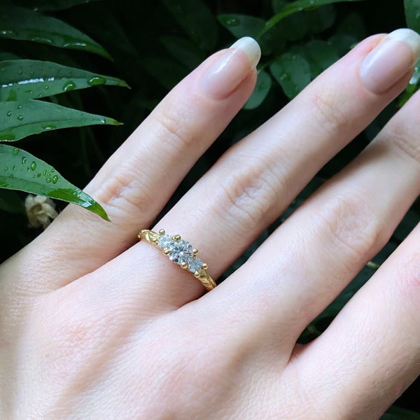 Romantic Diamond Trilogy Ring