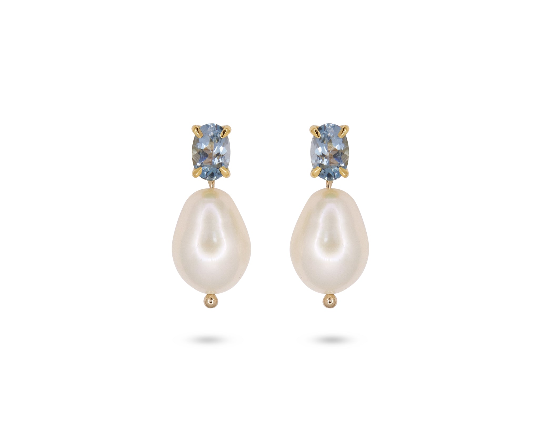 Aquamarine Pearl Drops
