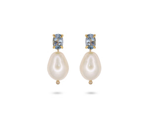 Aquamarine Pearl Drops