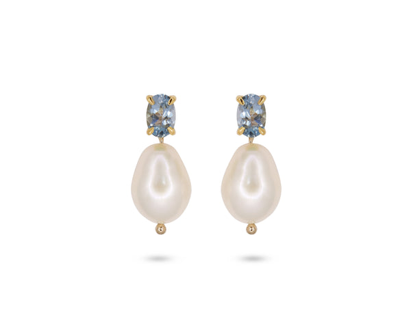 Aquamarine Pearl Drops