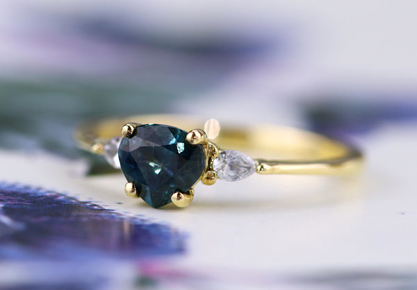 Lotus Sapphire Ring