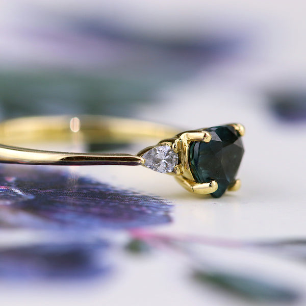 Lotus Sapphire Ring