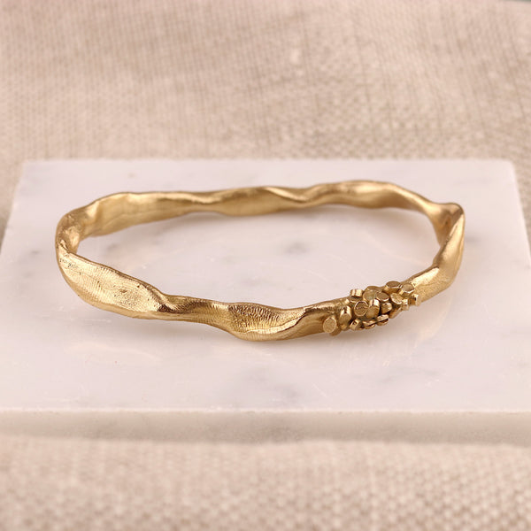 Undulating Bronze Caddis Bangle