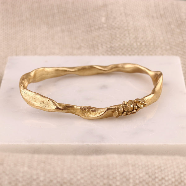 Undulating Bronze Caddis Bangle