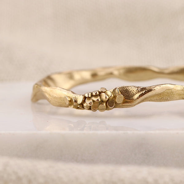 Undulating Bronze Caddis Bangle
