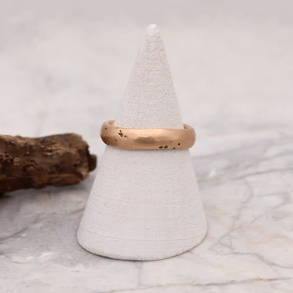 18ct Rose Gold 5mm Sandcast Wedding Ring