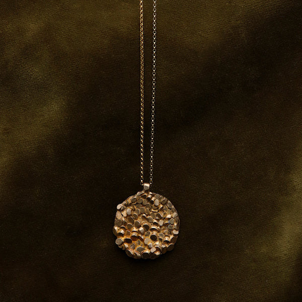 Bronze Medium Caddis Pendant