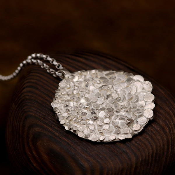 Silver Large Caddis Pendant