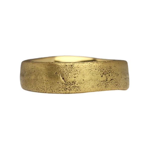 18ct Yellow Gold 7mm Sandcast Wedding Ring
