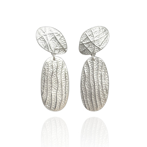 DUALITY Beachcomber Silver Earrings by Kate Bajic