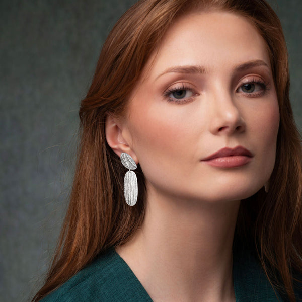 DUALITY Beachcomber Silver Earrings by Kate Bajic