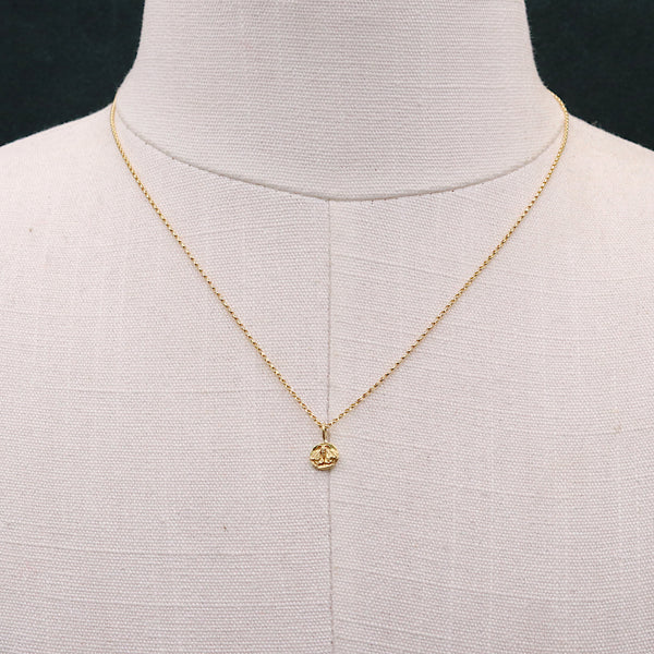 Tiny 18ct Gold Moth Pendant