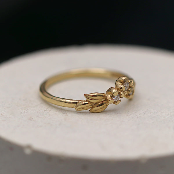 Diamond Peaseblossom Ring