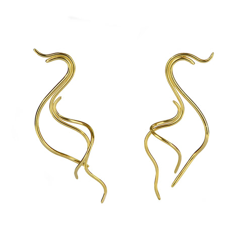 Triple Sandworm Earrings