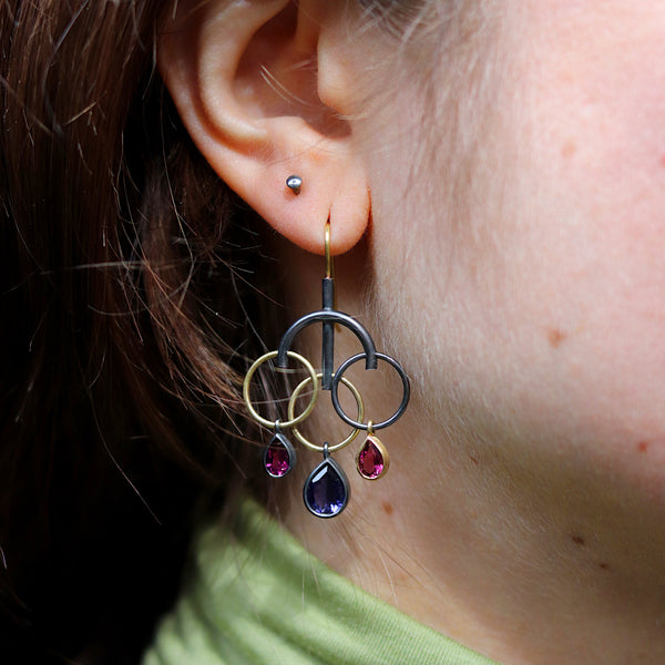 DUALITY Jali Chandelier Earrings by Lucy Martin