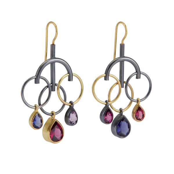 DUALITY Jali Chandelier Earrings by Lucy Martin