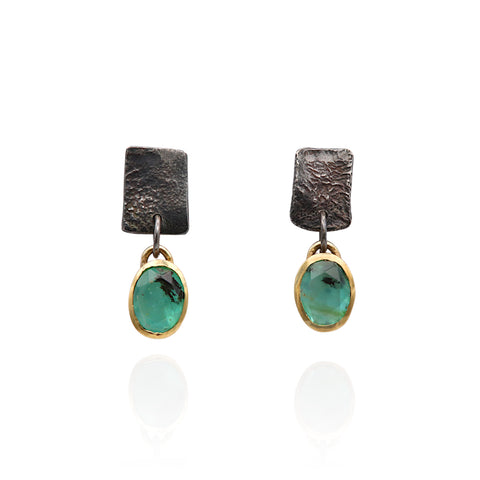DUALITY Peruvian Opal Earrings by Lucy Spink