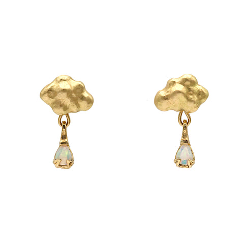 Opal Cloud Drop Earrings