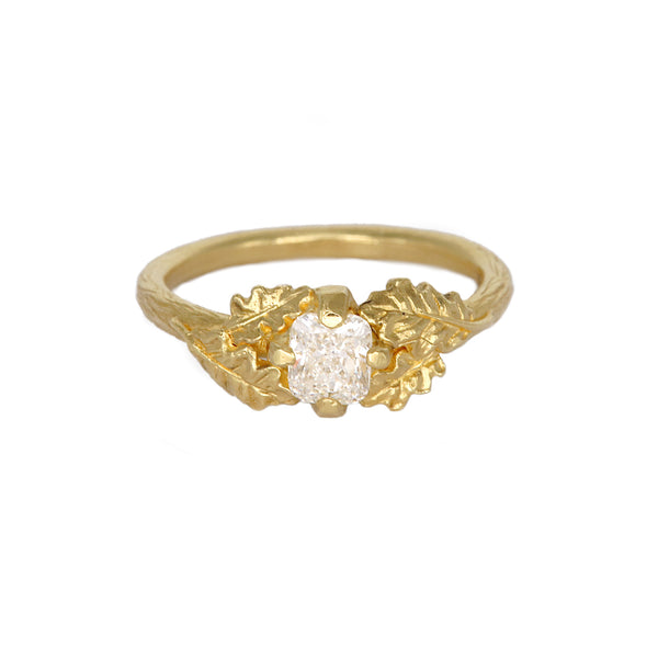 Oak Leaf Diamond Treasury Ring